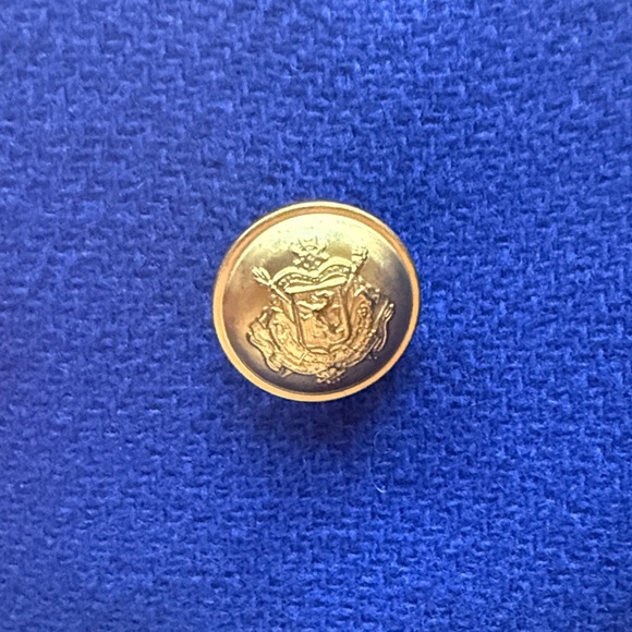 J. Crew Women's Cobalt Blue Peacoat with Gold Buttons - Picture 6 of 6